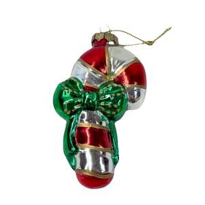 Thomas Pacconi Museum Series Blown Glass Christmas Ornament Candy Cane 3”
